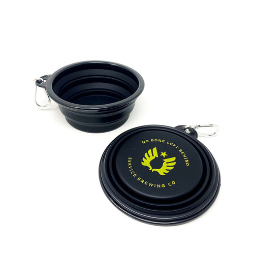 Service Brewing Branded Collapsible Dog Bowl